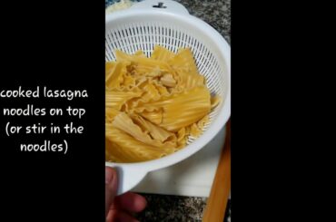 ITALIAN SAUSAGE LASAGNA (easy to do, easy recipe 🥘)