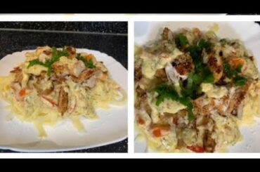 Tasty Pasta Alfredo recipe| Italian food|how to cook easy and quick pasta Alfredo|