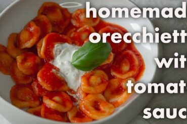 HOMEMADE ORECCHIETTE WITH TOMATO SAUCE | easy pasta recipe | Simply Italian