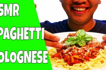 ASMR SPAGHETTI BOLOGNESE EATING SOUNDS SHOW COOKING MUKBANG NOODLES FOOD ITALIAN PASTA MEAT