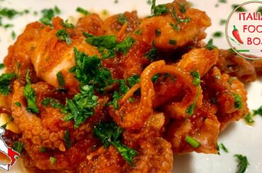 Baby Octopus tomato sauce - BEST RECIPE - Italian "guazzetto" (original)