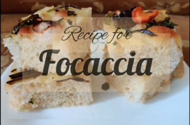 Italian Recipe -- Focaccia |  Homemade Focaccia Bread