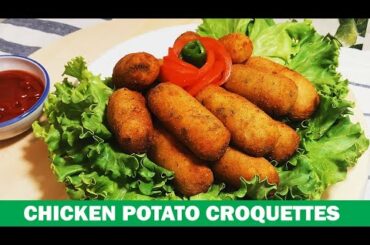 ITALIAN CHICKEN POTATO CROQUETTES RECIPE BY FOOD 4 FAMILY /ITALIAN RECIPE