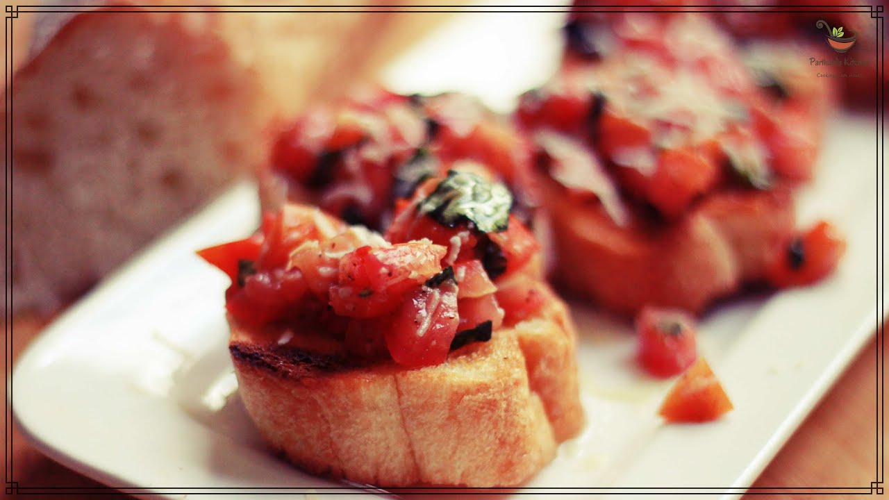 Bruschetta with Tomato & Basil | Italian Cuisine | Antipasto/ Starter Bruschetta with Tomato & Basil | Italian Cuisine | Antipasto/ Starter