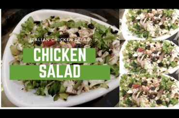 Italian chicken salad recipe | healthy chicken and vegetables salad recipe | chicken salad recipe