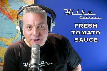 A Fresh Tomato Sauce, the best tasting Italian recipe by HilkoCuisine #GuitarMakersFood