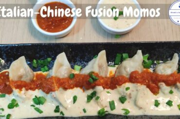 Italian-Chinese Fusion Momos Recipe | Veg Momos Recipe | 3 in 1 Flavour Momos | Veg Dumplings