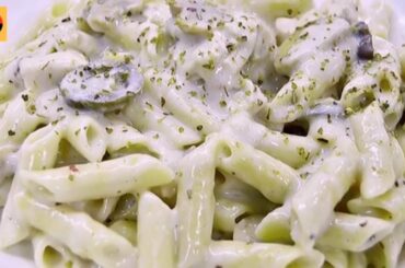 White Sauce Pasta Recipe Italian Style || Creamy and Cheesy White Sauce Pasta