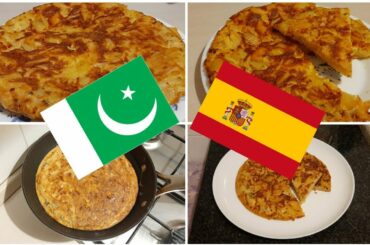 SPANISH OMELETTE RECIPE | Pqkistani Style | Pakistani Mom Italy Videos