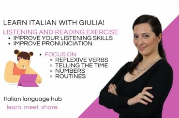 Learn Italian with a Listening and Reading Exercise - SLOW ITALIAN LISTENING PRACTICE!