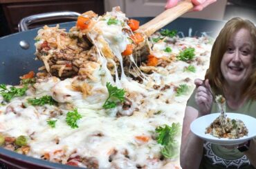 ITALIAN GROUND BEEF & RICE RECIPE | One Skillet - 30 Minute Meal