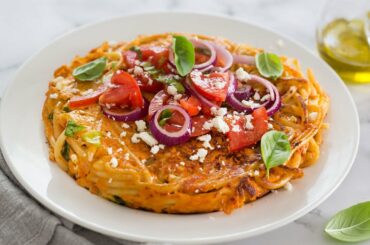 Pasta Frittata Italian Recipe | How to Make a delicious  frittata using your LEFTOVERS spaghetti.