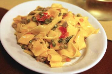 Cooking Classes Bologna Stefano Corvucci (Pappardelle with duck ragù and asparagus)