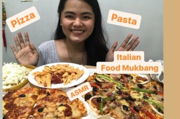 Italian Food (Pizza Pasta 🤤) Mukbang ASMR