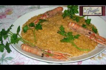 Risotto with Langostine,Scampi Traditional Recipe from Rome with love by Tiberio Angeloni &Chef Zito