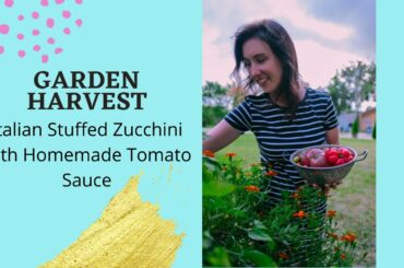 Italian Stuffed Zucchini with Homemade Tomato Sauce - Cooking With Whatcha Got In Your Fridge