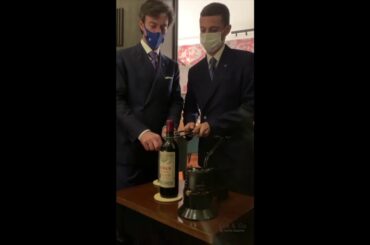 INSANE METHOD OF OPENING VINTAGE WINES - Using Port Tongs for a Petrus 61'