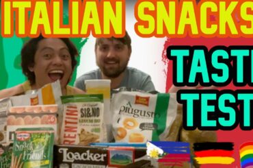TASTE TEST  ITALIAN SNACKS COUPLE GOALS | FILIPINO GERMAN GAY COUPLE