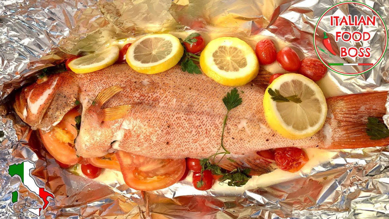 Simple Oven Baked Trout in 30 minutes (Italian "al cartoccio