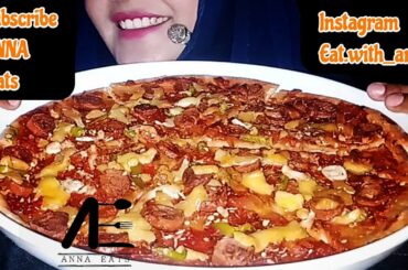 Italian PIZZA mukbang || cheesy and spicy pizza eating || NO TALKING ASMR
