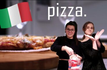 Italian pizza with an Italian!///Cooking with friends