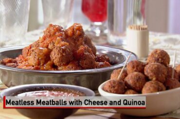 Meatless Meatballs with Cheese and Quinoa