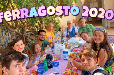 Celebrating FERRAGOSTO 2020 at ITALIAN VILLA! Italian food, Italian games, Italians! Italy vlog