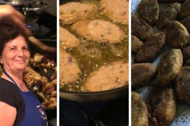 Italian grandma’s easy recipe-croquette of aubergines and potatoes