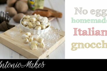 Potato gnocchi no egg Italian recipe | How to make vegan gnocchi at home  no eggs | Italian recipe