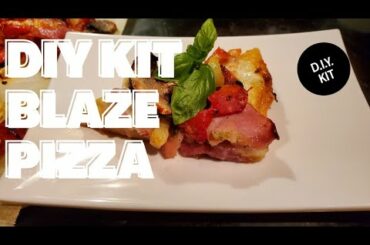 DIY KIT BLAZE PIZZA DO IT YOURSELF ITALIAN FOOD d.i.y. kit to go BOX PIZZA #VLOG 24 LEBRON JAMES BIZ