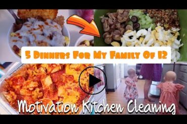 5 Simple Dinner Idea's! 35 Week's Pregnant Motivational Kitchen Cleaning