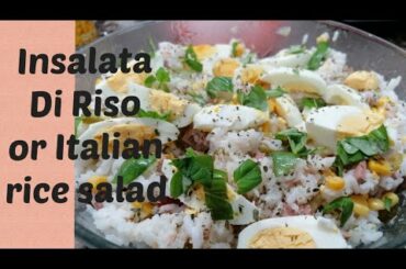 Italian rice salad|Insalata Di riso|italian recipe|Gioia