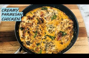 CREAMY PARMESAN CHICKEN | HOW TO COOK BEST CHICKEN BREAST IN ONE SKILLET