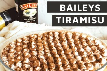 The best classic Tiramisu recipe -Italian desert|Baileys|Eggless option also|Ladyfinger biscuits