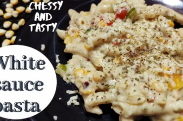 White Sauce Pasta Recipe | Creamy Italian pasta recipe in White sauce |व्हाइट सॉस पास्ता रेसिपी |