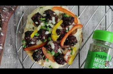 MANCHURIAN PIZZA | VEG PIZZA | HOME-MADE PIZZA | FOOD FUSION | INDO-CHINESE-ITALIAN