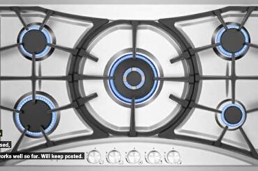 Review: Empava 36" Gas Stove Cooktop with 5 Italy Sabaf Sealed Burners NG/LPG Convertible in St...