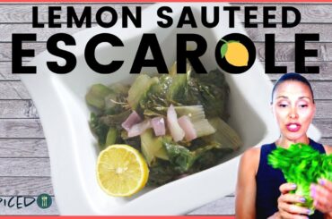 ESCAROLE Simple plant based recipe for WEIGHT LOSS 🇮🇹Sauteed Lemon Escarole🍋Gluten Free Vegan SPICED
