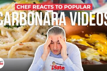 Italian Chef Reacts to Popular CARBONARA VIDEOS