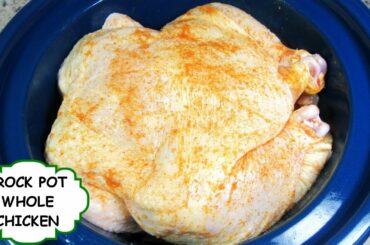 COPYCAT SAM'S CLUB WHOLE CHICKEN CROCK POT RECIPE | BEST SLOW COOKER CHICKEN