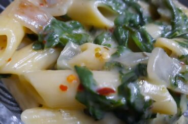White Sauce Pasta | Pasta | Italian Dish | Palak Pasta | Amrutham | అమృతం | Veg Recipe