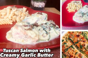 Tuscan Salmon with Creamy Garlic Butter| Italian Recipe| Creamy Tuscan Salmon| TMF cooking Channel|