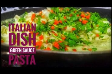 How to make pasta|Green Sauce pasta|Variety and Tasty|Italian Cuisine|Malayalam recipe
