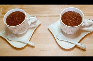 How to make italian style hot chocolate | Cioccolata calda | Cook with Khanum