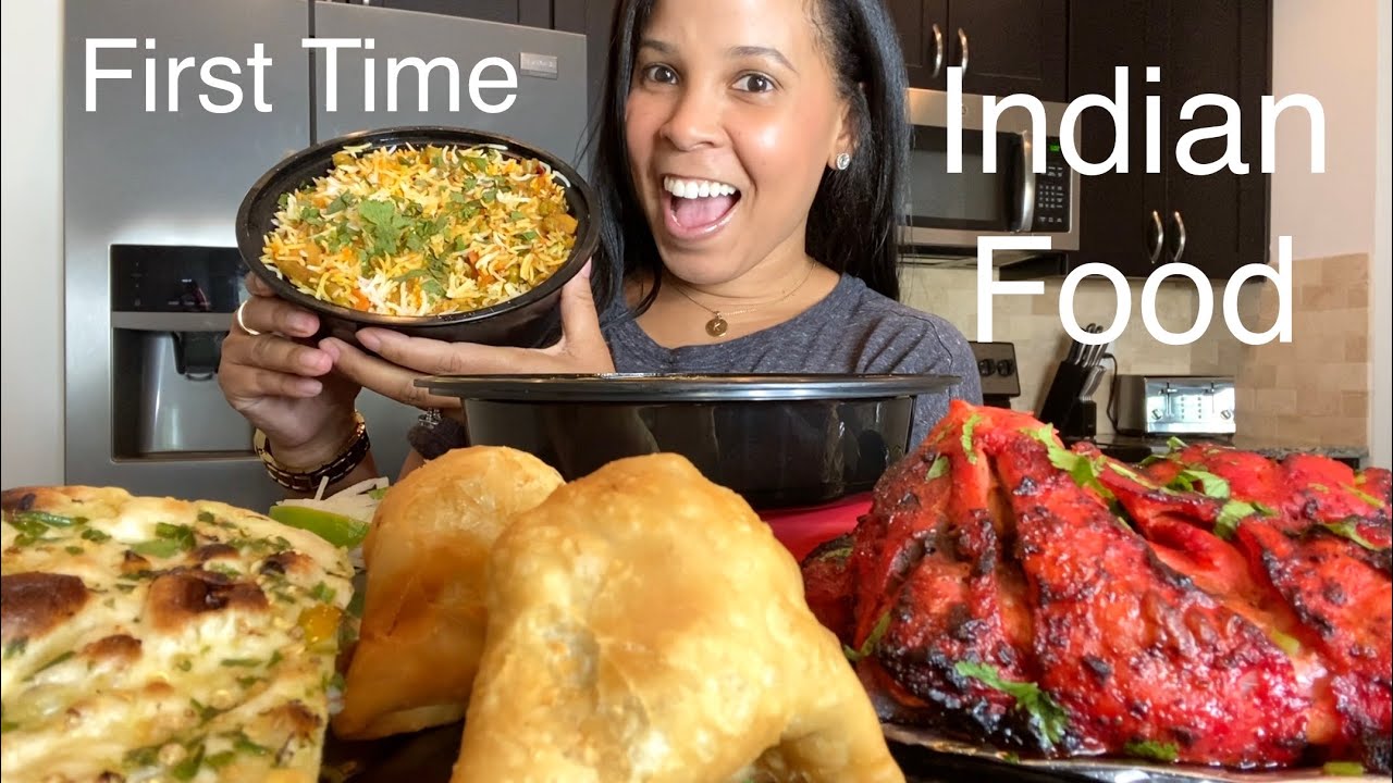 FIRST TIME TRYING INDIAN FOOD MUKBANG NEW UPLOAD SCHEDULE