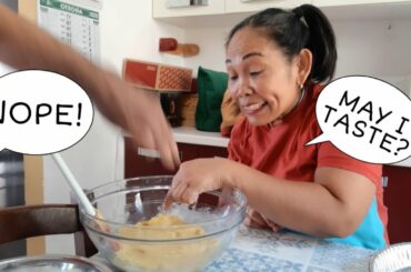 FILIPINA ITALIAN: LAUGH TRIP MOM FORGOT THE YEAST; COOKING SHOW