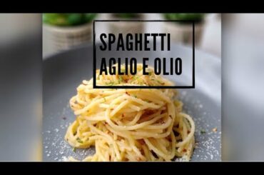 SPAGHETTI AGLIO-E-OLIO | 5 ingredients Pasta | Super Easy One Pot Dish