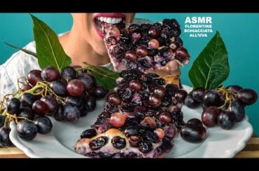 ASMR 🍇 FLORENTINE SCHIACCIATA con l'UVA  - ITALIAN FOOD - MUKBANG italiano - EATING SOUNDS - 쇼먹는