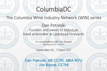 Exploring Columbia Wine Industry Network WIN Jon Bonné: Massican Winery, St. Helena, CA