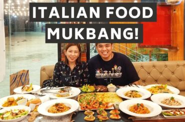 EATING ITALIAN FOOD MUKBANG: Pinoy Mukbangs 2020 at Gustoso Italian Bistro
